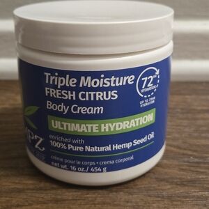 HEMPZ Triple Moisture Fresh Citrus Body Cream Ultimate Hydration 16oz NEW